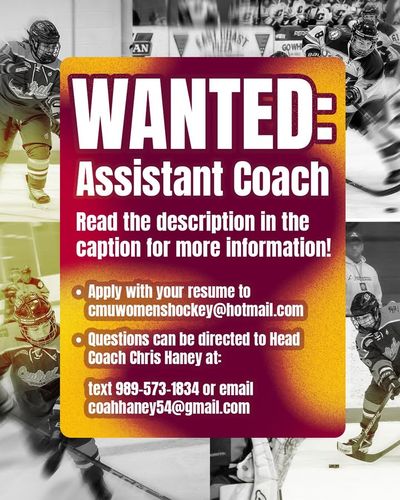 Image post by @cmuwomensclubhockey on Facebook