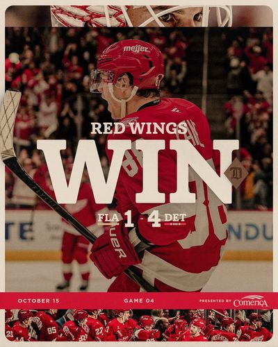 Image post by @DetroitRedWings on Twitter