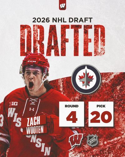 Image post by @BadgerMHockey on Twitter