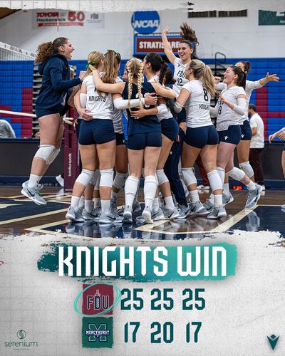 Image post by @FDUKnightsWVB on Twitter/X