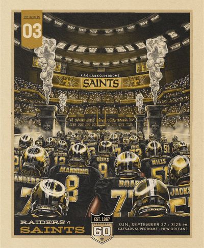 Image post by @Saints on Twitter/X