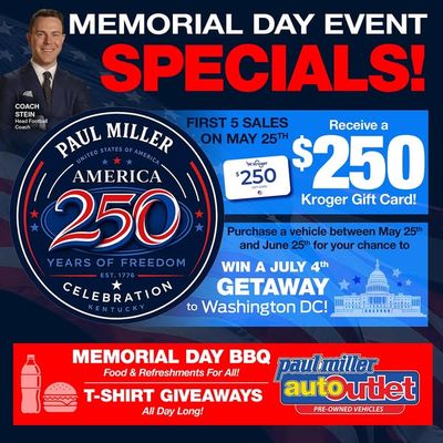 Image post by @PaulMillerAutoOutlet on Facebook