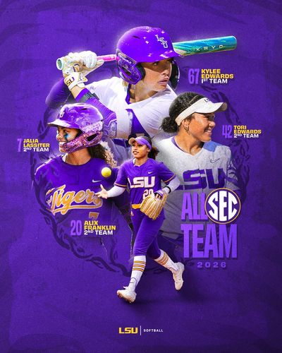 Image post by @LSUsoftball on Twitter