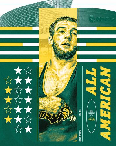 Image post by @NDSUwrestling on Twitter