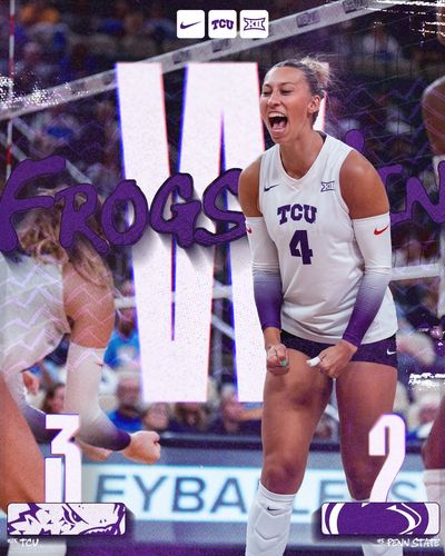 Image post by @TCUvolleyball on Twitter