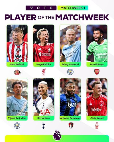 Image post by @premierleague on Twitter
