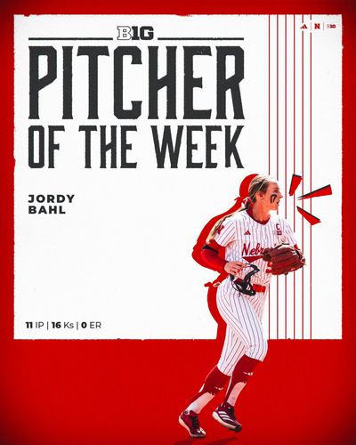 Image post by @HuskerSoftball on Twitter