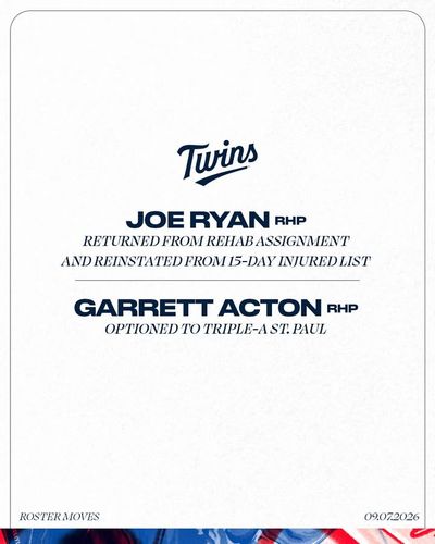 Image post by @Twins on Facebook