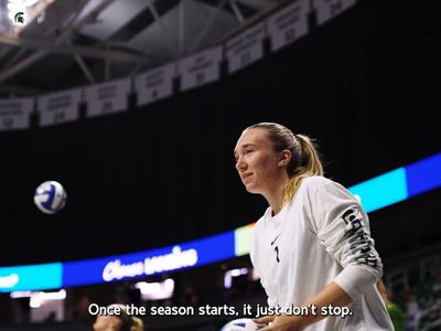 Video post by @MSU_Volleyball on Twitter/X