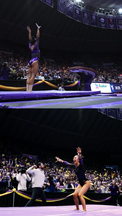 Video post by @lsugym on Instagram