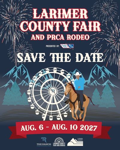 Image post by @LarimerCountyFairAndRodeo on Facebook