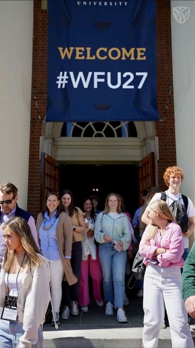 Video post by @wfuniversity on Instagram