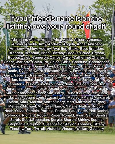 Image post by @livgolfleagueofficial on Facebook