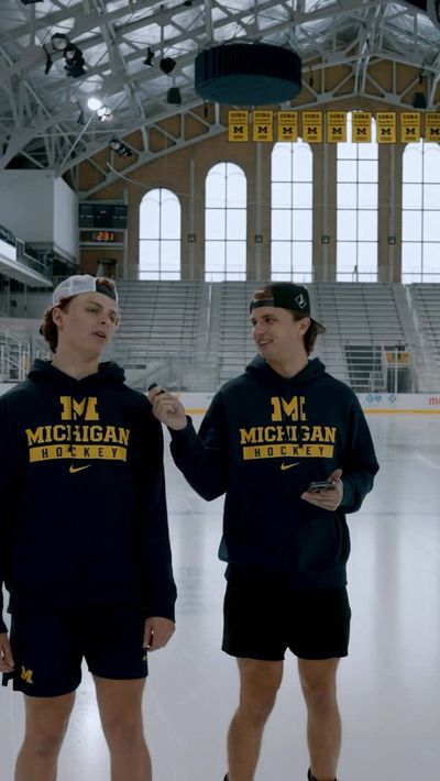 Video post by @umichhockey on Instagram