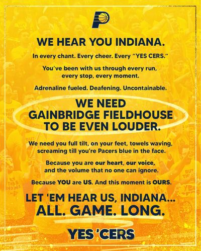 Image post by @pacers on Instagram