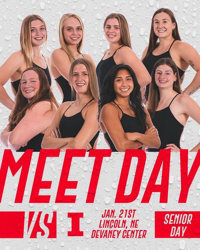 Image post by @HuskerSwimNDive on Twitter