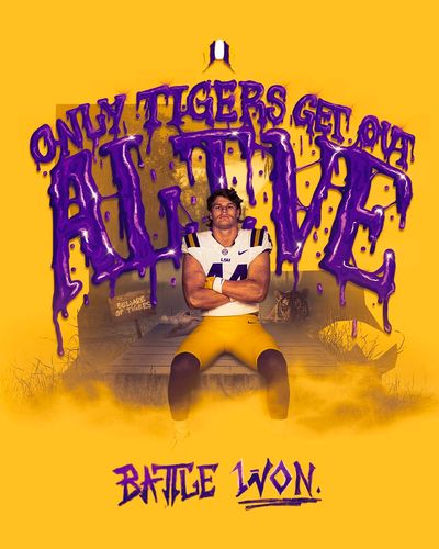 Image post by @LSUfootball on Twitter