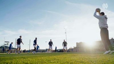 Video post by @NDMenSoccer on Twitter