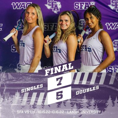 Image post by @sfa_tennis on Instagram