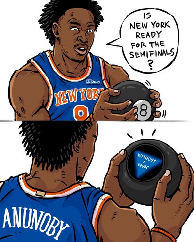 Image post by @nyknicks on Twitter