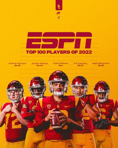 Image post by @uscfb on Twitter