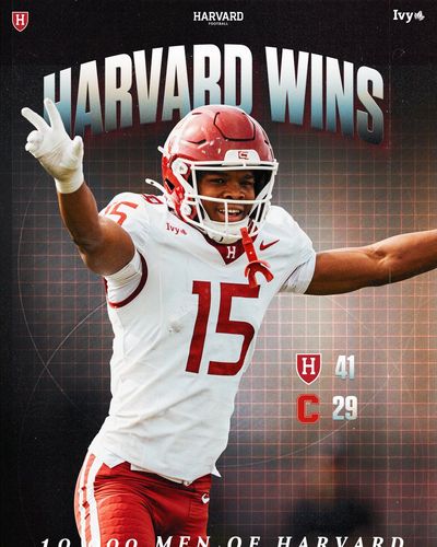 Image post by @HarvardFootball on Twitter/X