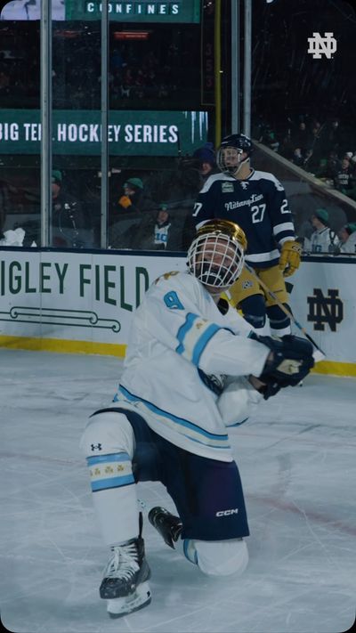 Video post by @nd_hockey on Instagram