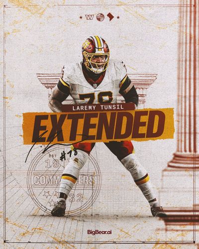 Image post by @Commanders on Twitter