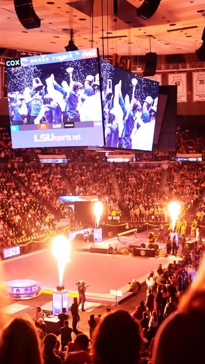 Video post by @lsugym on Instagram