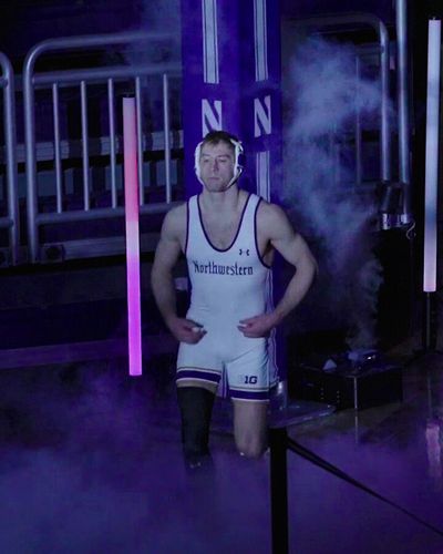 Video post by @NUWrestle on Twitter