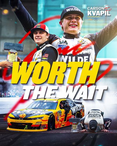 Image post by @NASCAROReillyAP on Twitter