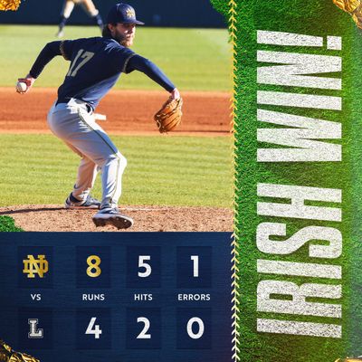 Image post by @NDBaseball on Twitter