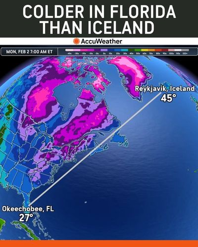 Image post by @AccuWeather on Facebook