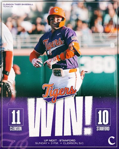 Image post by @ClemsonBaseball on Twitter