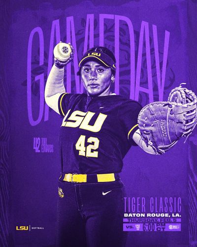 Image post by @LSUsoftball on Twitter