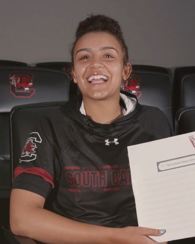 Video post by @GamecockWBB on Twitter/X
