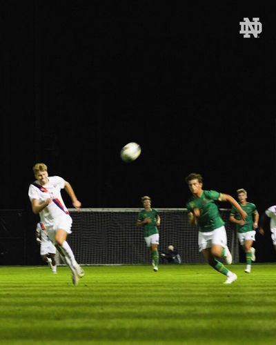 Video post by @NDMenSoccer on Twitter/X