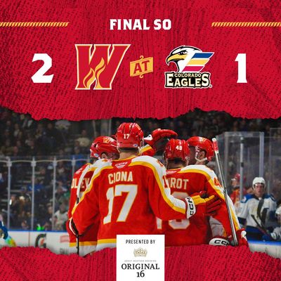 Image post by @AHLWranglers on Twitter