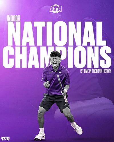 Image post by @TCUMensTennis on Twitter