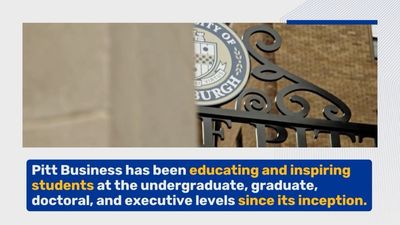 Video post by @pittbusiness on Instagram