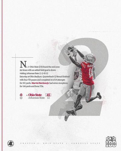 Image post by @ohiostatefb on Twitter