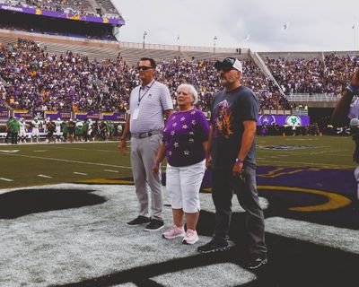 Image post by @ECUAthletics on Twitter