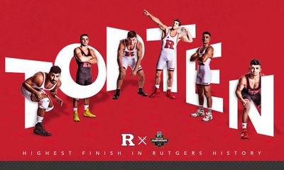 Image post by @RUWrestling on Twitter