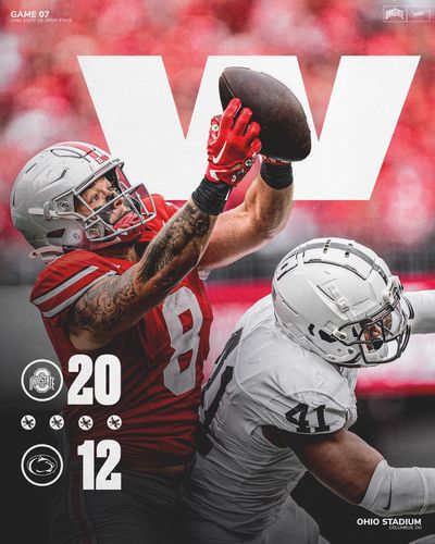 Image post by @OhioStateFB on Twitter