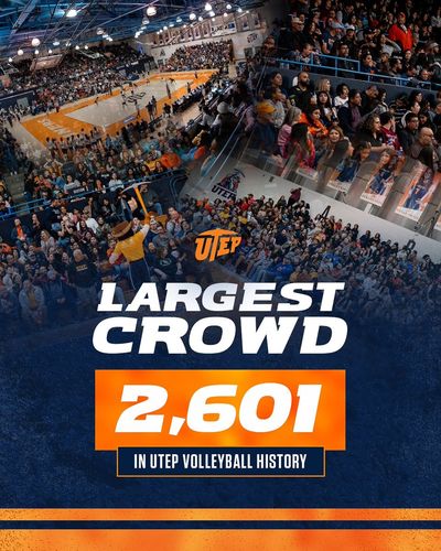 Image post by @UTEPVB on Twitter