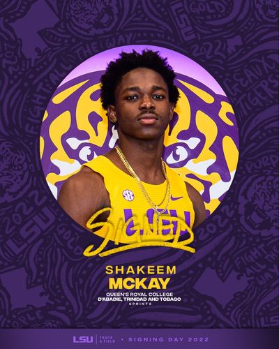 Image post by @LSUTrackField on Twitter