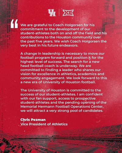 Image post by @uhcougarfb on Instagram