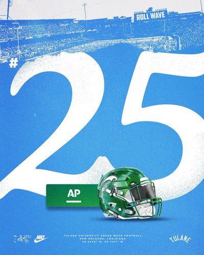 Image post by @GreenWaveFB on Twitter