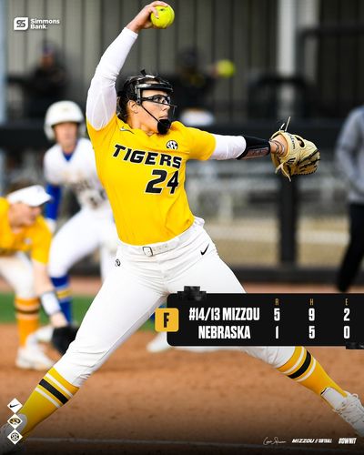 Image post by @MizzouSoftball on Twitter