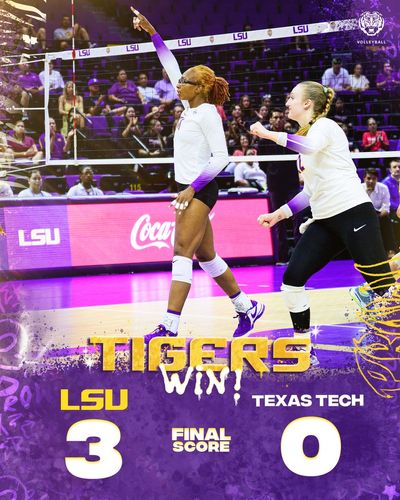Image post by @lsuvolleyball on Twitter